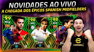 NOVIDADES AO VIVO DO EFOOTBALL 2024 MOBILE A CHEGADA DOS Ã‰PICOS SPANISH LEAGUE MIDFIELDERS [upl. by Nocaj]