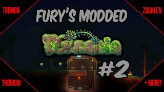 Furys Modded Terraria  Episode 2 Homestead and Thorium [upl. by Dawaj]