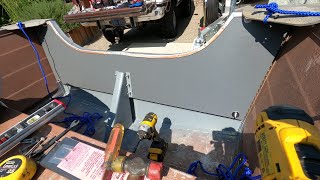 Aluminum boat transom replacement [upl. by Krystin]