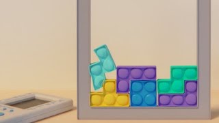 SOFTBODY TETRIS with POPIT 10 [upl. by Odlanyer488]