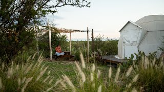 GLAMPING EN CÓRDOBA DOMOS INMERSOS EN EL MONTE SERRANO [upl. by Nesyaj]