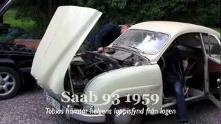 Loppisfyndet  Saab 93 1959 filmat med iPhone 4 [upl. by Fiden]