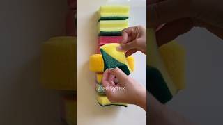 ASMR bulk kitchen sponge ripping  crispy scour off satisfying [upl. by Nide786]