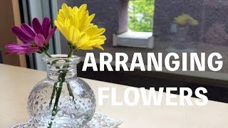 おうちモンテ 花を生けるお手伝い  Arranging Flowers【idées montessoriイデー・モンテッソーリ】 [upl. by Einwahs152]