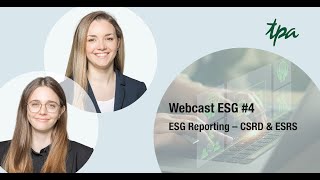 ESG Webcast Episode 4 ESG Reporting – CSRD amp ESRS [upl. by Parnell915]