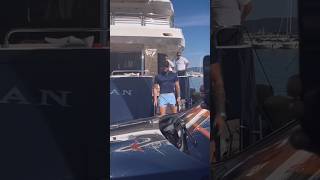 Conor McGregor gets off the yacht to greet his fans conor ufc conormcgregor mcgregor mma [upl. by Aelgna]