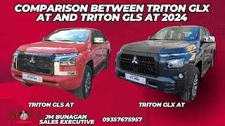 COMPARISON BETWEEN 2024 TRITON GLX AT AND TRITON GLS AT GRABE ANG GANDA AT DAMING FEATURES triton [upl. by Alamak347]