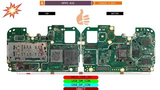 Six Online Oppo A1K  Charjing Data DP DM Ways  Bornio Schematic Hardware Solution Diagram [upl. by Artek]