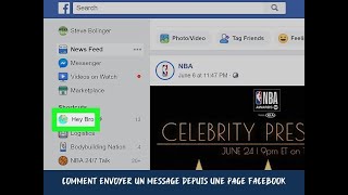 Comment envoyer un message depuis une page Facebook [upl. by Oznola]