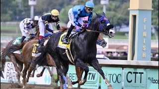 NEWGRANGE Irad Ortiz Jr  G3 San Antonio Stakes [upl. by Rehptsirhc]