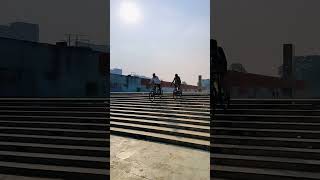 CRAZY STUNT mtbstunt cyclestunt shortvideo [upl. by Eshman169]