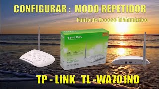 CONFIGURAR TPLINK TLWA701ND ¿Modo Access Point [upl. by Ru]