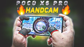 POCO X6 PRO 90 FPS TEST 🔥 WITH FPS METER amp HANDCAM BGMI  PUBG pocox6pro poco [upl. by Kirit]