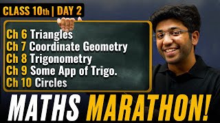 Class 10th Maths Marathon  CH 6 to CH 10 🔥  Shobhit Nirwan [upl. by Zola]