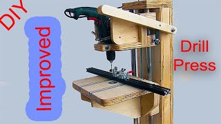 Making a Improved Super Drill Press Drill Guide  Geliştirilmiş Matkap Sehpası [upl. by Kentigerma776]