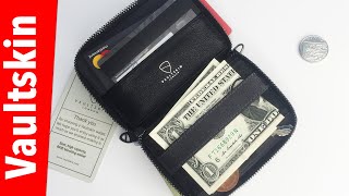 VAULTSKIN Notting Hill Wallet RFID Protected Zip Wallet [upl. by Grant264]