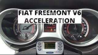 Fiat Freemont 36 V6 280 hp  acceleration 0100 kmh [upl. by Ahseyi]