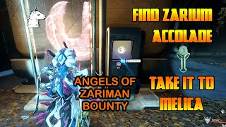 Lets Play Warframe  Find Zarium Accolade and Take It To Melica AOZ Exterminate Bounty [upl. by Esertak]