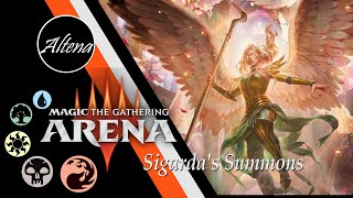 MTG Arena  Sigardas Summons with Flying Cats and Dogs [upl. by Naik931]