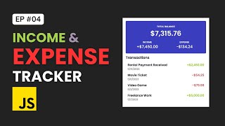 Create an Expense Tracker with JavaScript [upl. by Culley449]