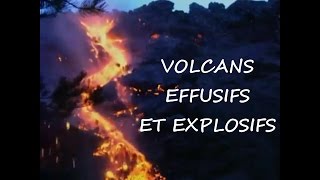 Volcan effusif et volcan explosif  comparaison [upl. by Ientirb129]