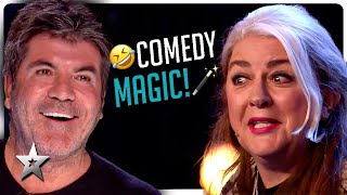 Top 10 HILARIOUS Magicians from Britains Got Talent [upl. by Pebrook]