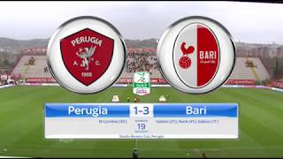 Serie B ConTeit PerugiaBari 13 19a giornata  201718 [upl. by Kane]