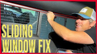 Sliding Rear Window Track FIX  Ford F150 [upl. by Etnovahs206]