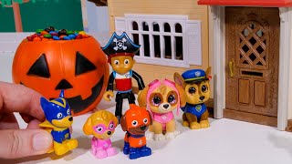 Paw Patrol Haunted House  बच्चों के लिए टॉय लर्निंग वीडियो [upl. by Orecul225]