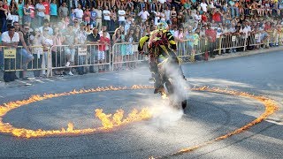 Paulo Martinho  Moto Freestyle  Quemando Rueda Burnout   Tire 1000 degree   2018  BOTICAS [upl. by Lemar]