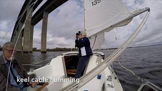 C22 sailing Wando River near Charleston SC [upl. by Auqinat262]