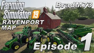 Farming Simulator 19 Lets Play  USA Map  Episode 1  How to get started [upl. by Anelle]