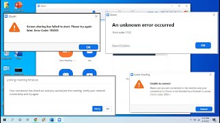 How to Fix All Errors of Zoom App for Windows PC [upl. by Nilesoj661]