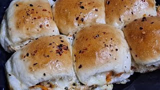 Chicken Cheese Pav Recipe Without Oven  Cheese Pav Recipe  Chicken Recipe [upl. by Slaby720]