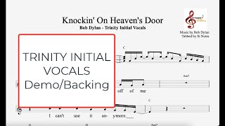 Trinity Initial Vocals  KnockingOn Heavens Door  Demo amp Backing Track [upl. by Trahern]