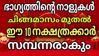 ചിങ്ങ മാസം മുതൽ കുതിച്ചുയരും 10 നാളുകാർ 1200 വർഷഫലം 1200 prediction 20242025 [upl. by Gadmon]