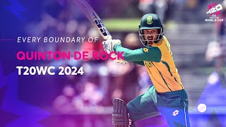 Every Quinton de Kock boundary at T20WC 2024 [upl. by Schlosser246]