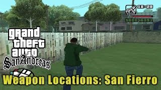 GTA San Andreas San Fierro Weapon Locations [upl. by Taran]