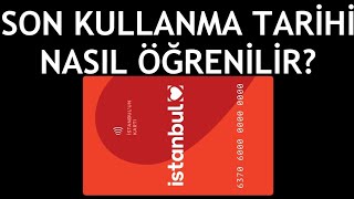 İstanbulkart Son Kullanma Tarihi Nasıl Öğrenilir [upl. by Dotson]