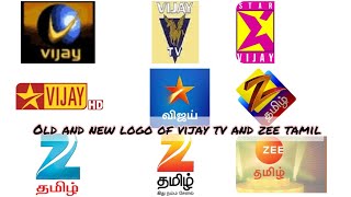 Vijaytv zee Tamil channel old and new logovijaytelevision zeetamil [upl. by Byler]