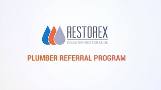 Plumber Referral Program for Indianapolis Plumbers  Restorex Disaster Restoration [upl. by Draneb]