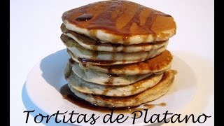 Receta Tortitas Americanas De Platano Deliciosas  Silvana Cocina Y Manualidades [upl. by Boyt825]