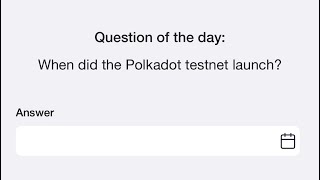 8th September Time Farm Answer Today  When did the Polkadot testnet launch [upl. by Einahpats]