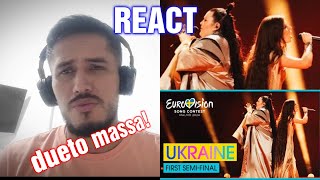 REACT alyona alyona amp Jerry Heil  Teresa amp Maria LIVE Ukraine First SemiFinal  Eurovision 2024 [upl. by Cacilie348]