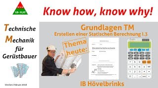 IB HövelbrinksTMfGBI3Erstellen einer Statischen Berechnung [upl. by Churchill]