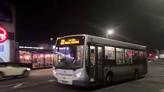 First Hadleigh ADL Enviro 200 Mini 44927 YX11HNZ Departing Tarpots Corner on service 22 [upl. by Onilecram]