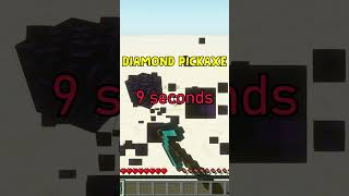 Which pickaxe is the fastest in Minecraft [upl. by Enwahs872]