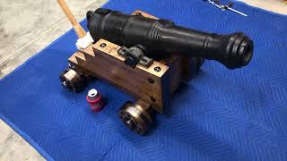 Full Scale Carronade Cannon and Carriage [upl. by Miculek]