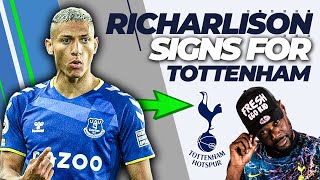 TOTTENHAM SIGN RICHARLISON GABRIEL JESWHOOOO EXPRESSIONS REACTS [upl. by Haleehs]