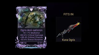 Kuva Ogris w Crit Riven in Steel Path ft Twin Grakatas Warframe [upl. by Donielle164]